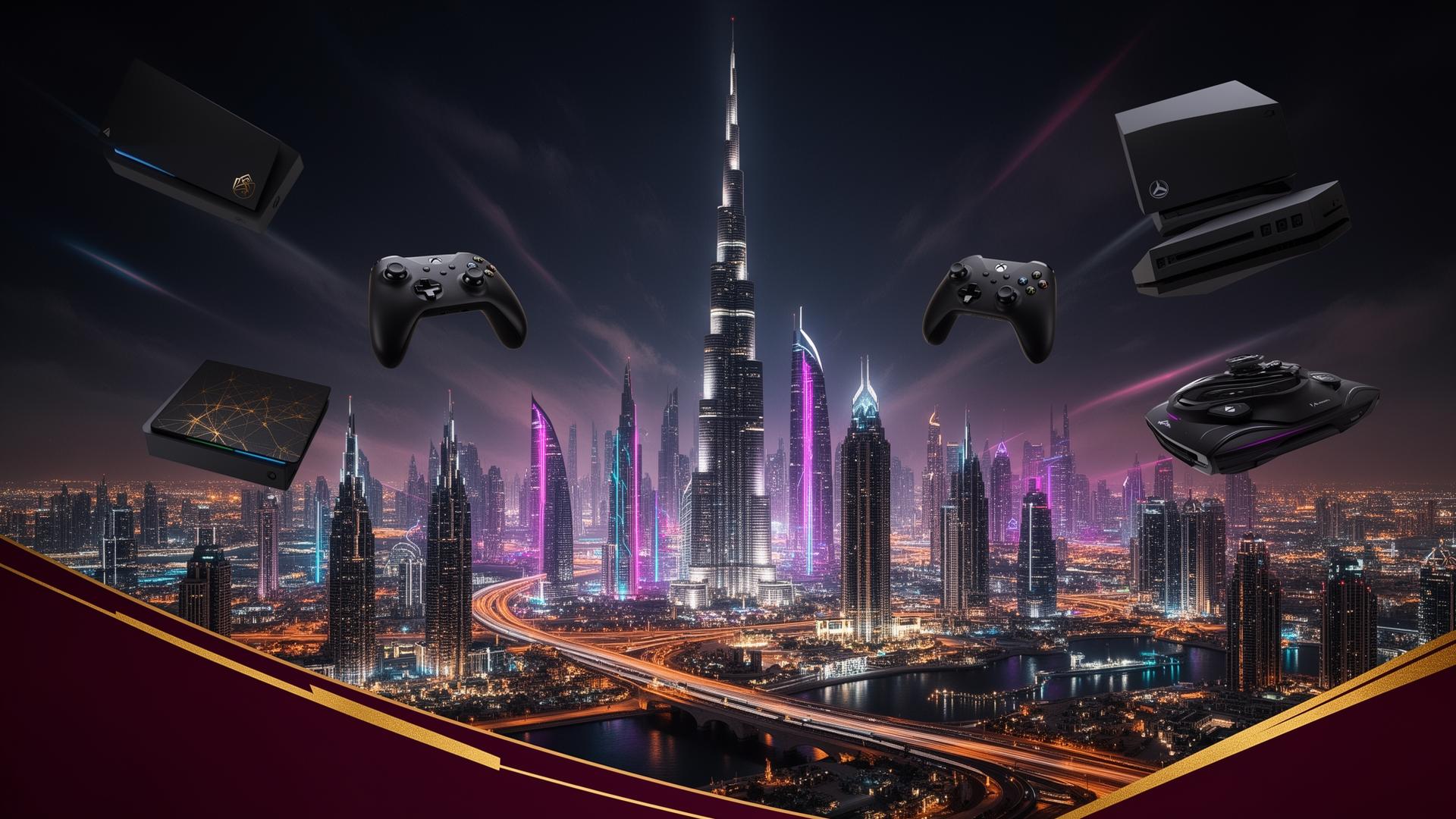 خلفية بطولية لعالم الألعاب في الإمارات